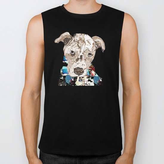 a pit bull day Biker Tank