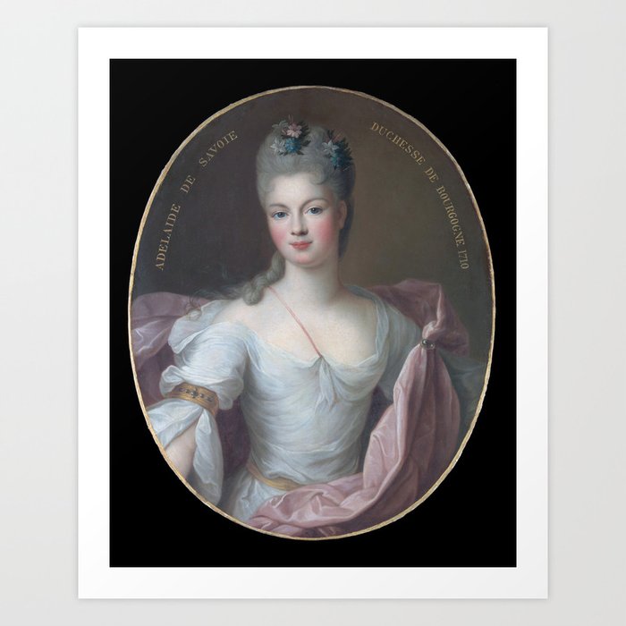 Marie Adélaïde de Savoie Duchesse de Bourgogne  1710 Art Print