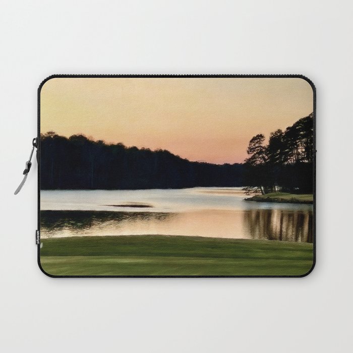Sunset on the Golf Course Laptop Sleeve