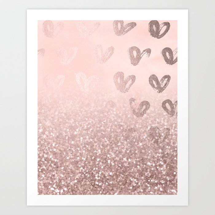 Sparkling Rose Gold Blush Glitter #3 (Photography) #shiny» Art Print by  Anita's & Bella's Art - Numbered Edition from $24.9, Curioos