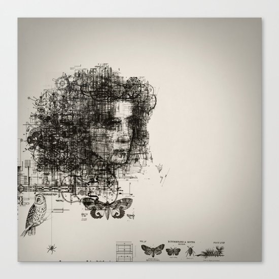 involuntary dilation of the iris Canvas Print