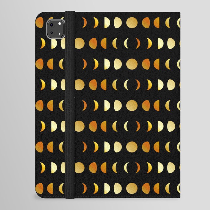 Celestial Moon phases in gold	 iPad Folio Case