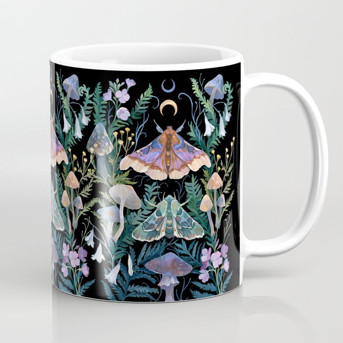 Sphinx Moth Moon Garden Coffee Mug