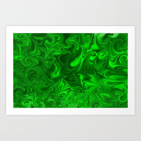 acid swirls Art Print