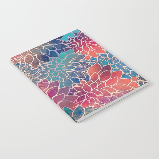 Floral Abstract 8 Notebook