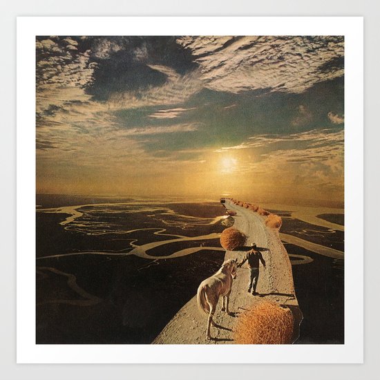 unicorns are real Art Print