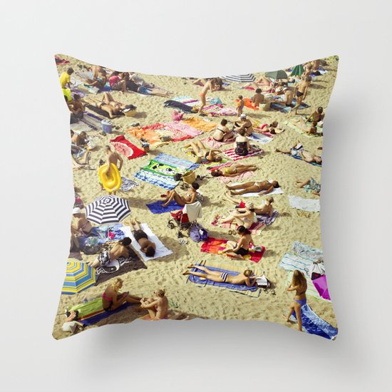 Beach pattern Throw Pillow