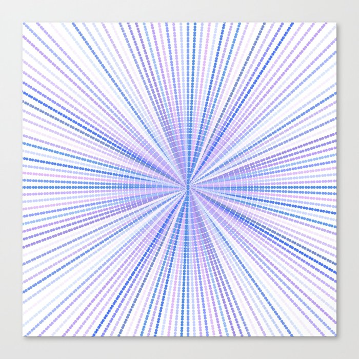 Purple Blue Line Pattern Canvas Print