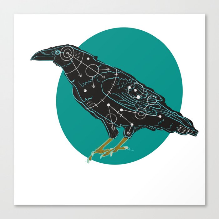 Astral Crow Canvas Print