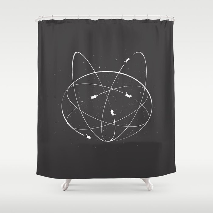 Atomic Kitties Shower Curtain