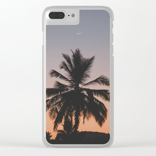 Rising Moon Clear iPhone Case