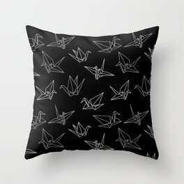 Paper cranes Throw Pillow