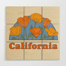 California Poppies Wood Wall Art