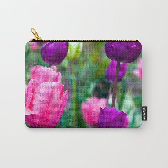 Colorful Tulips Carry-All Pouch