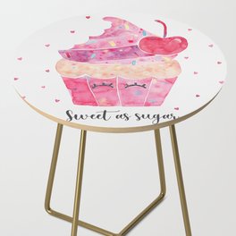 Bite Me Cupcake - Pink Side Table