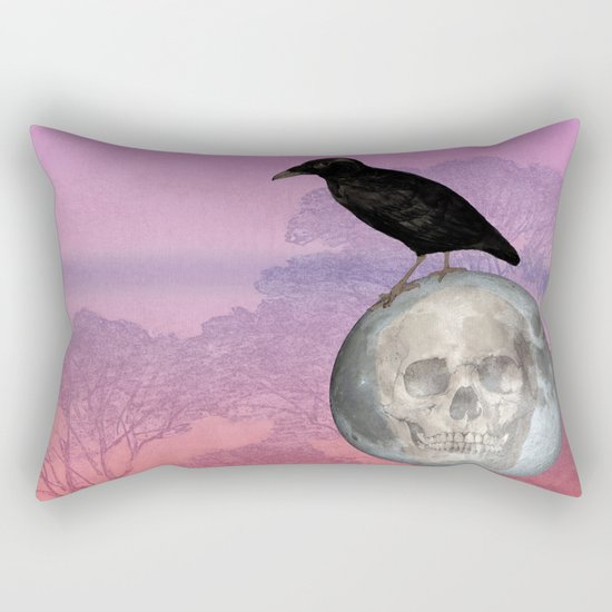 'Sit on my finger, sing in my ear, O littleblood.' Rectangular Pillow