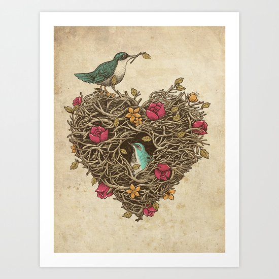 Home is where the heart is Art Print