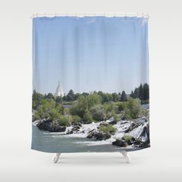 Temple - Idaho Falls Shower Curtain