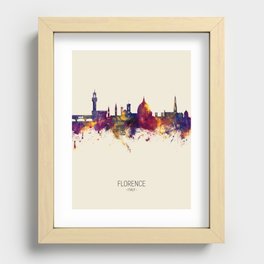 Florence Italy Skyline Recessed Framed Print