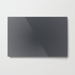 Dark Gray Solid Color Sherwin Williams 2021 Trending Color Cyberspace SW 7076 Metal Print | Simple, Pattern, Color, Solidcolors, Minimal, Gray, Solids, Solid, Dark, Trend 