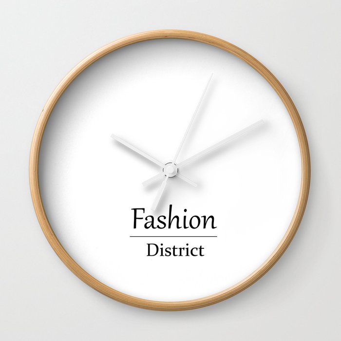 Fashion City: Fashion District Wall Clock