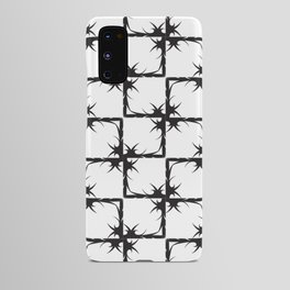 Black and white sharp spiky squares. Android Case