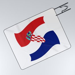 Flag of croatia 4 -croatian, Hrvatska,croat,croacia,Zagreb,split,rijeka,osijek. Picnic Blanket