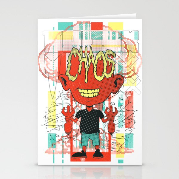 Children Chaos Stationery Cards