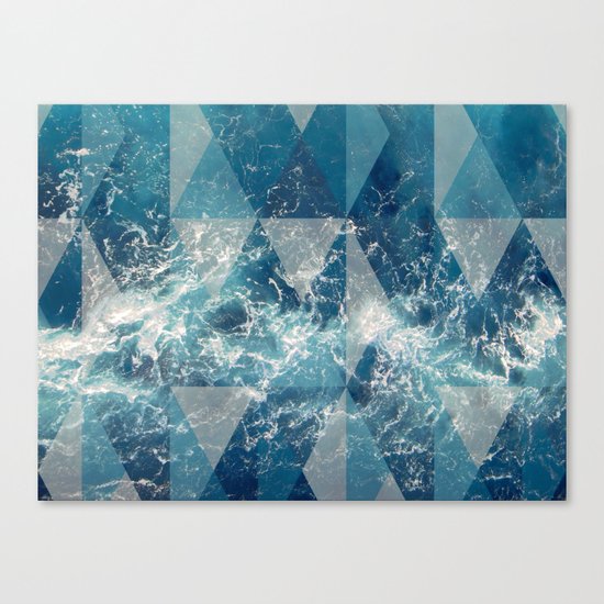 Geometric sea Canvas Print