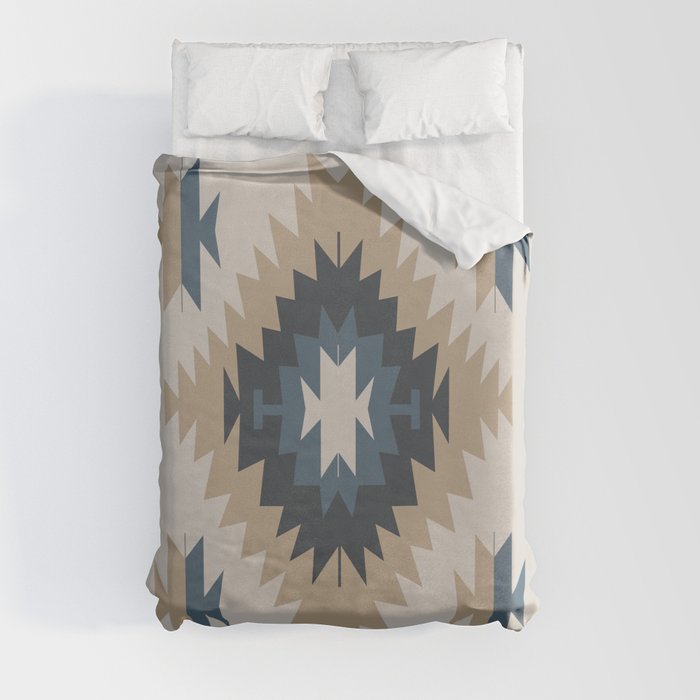 Santa Fe Southwest Native American Indian Tribal Geometric Pattern Duvet Cover