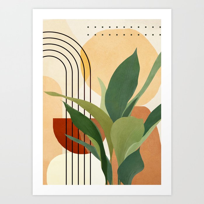 Plant Life Design 03 Art Print