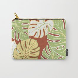 Tropical Leaves Carry-All Pouch