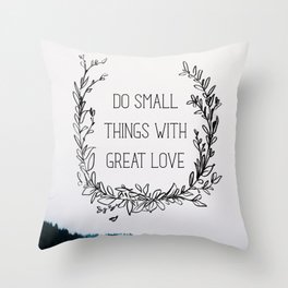 Small Things Throw Pillow