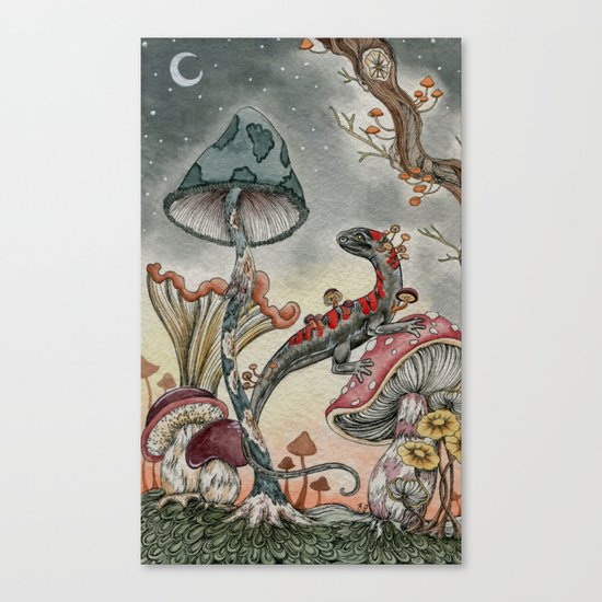 Mushroom Moon Canvas Print