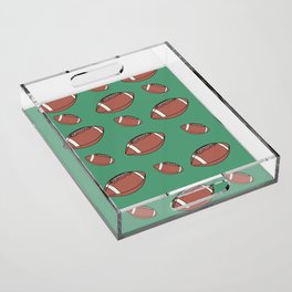 American Football Pattern Acrylic Tray