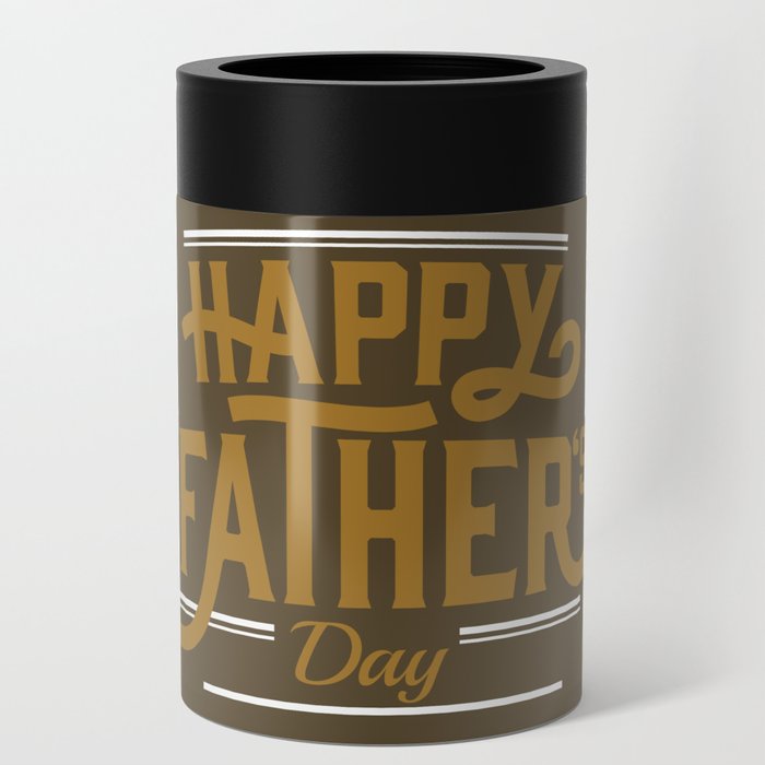 Happy Father's Day Brown Can Cooler