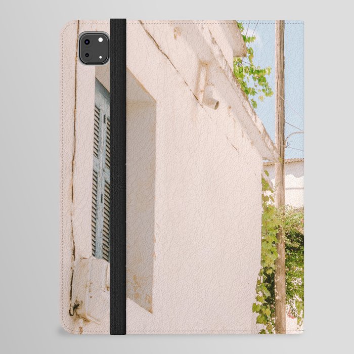 Greek Urban Street Photography - Picturesque and Traditional Village on the Greek Islands iPad Folio Case