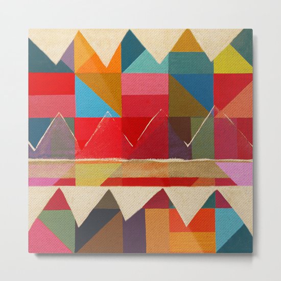 Peaks Metal Print