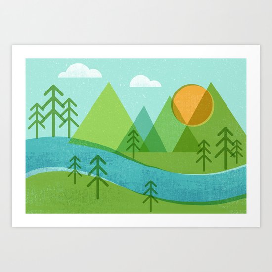 Roll On Columbia Art Print
