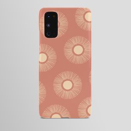 Sun Pattern - Dust Pink Android Case