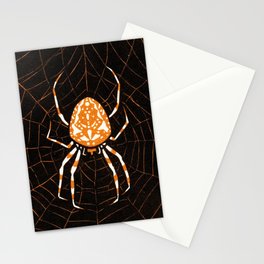 Spider In A Web Stationery Card