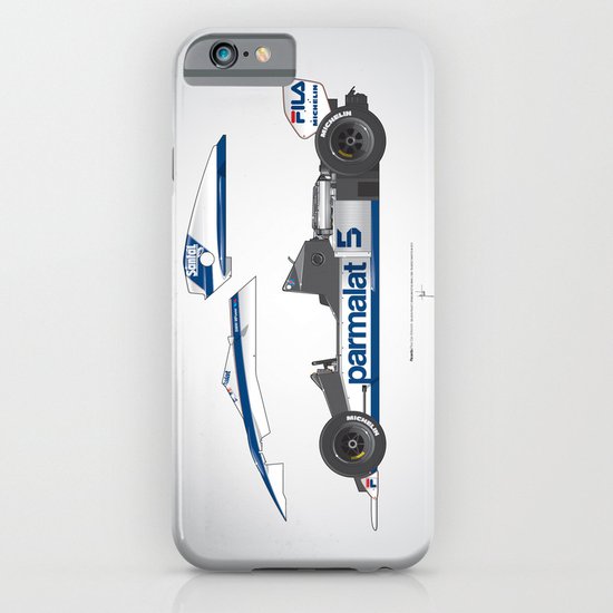 Outline Series N.º6, Nelson Piquet, Brabham BT-52 BMW, 1983 iPhone & iPod Case