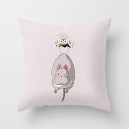 Chihiro Mouse and Fly Throw Pillow