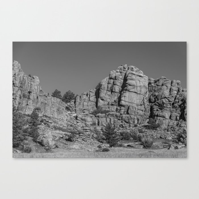 Natural Rock Formations In Wyoming Canvas Print
