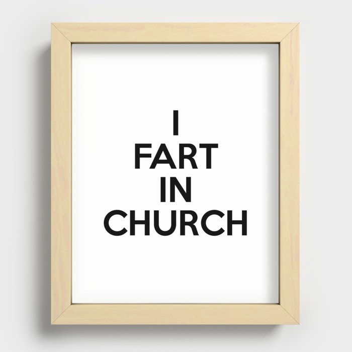 fart Recessed Framed Print