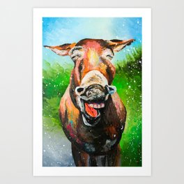 Can animals smile? Art Print
