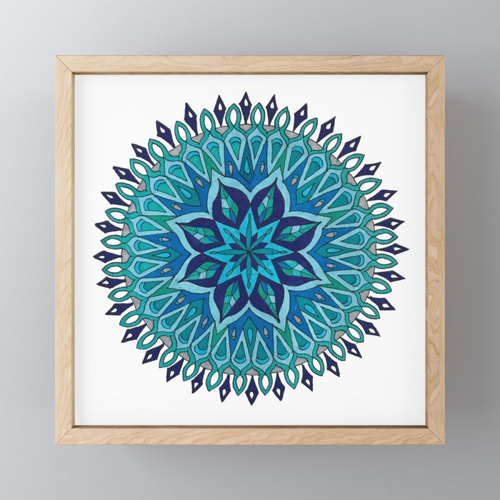 Mandala of Intuition Framed Mini Art Print
