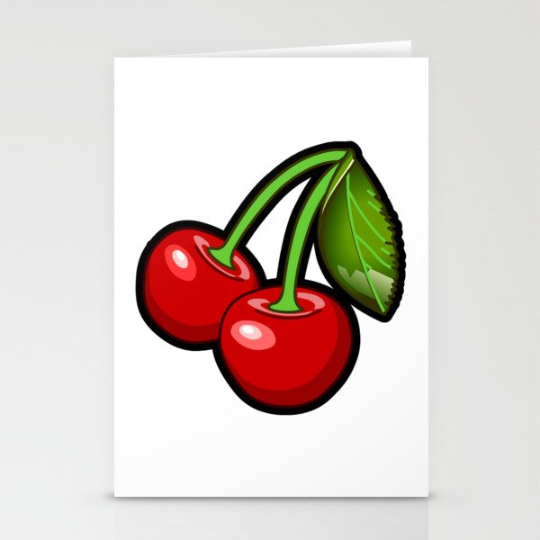 Checkered Cherries Stationery Cards