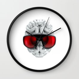 Keep a Cool Mind Wall Clock | Smart, Thought, Cool, Illustration, Digital, Psychology, Creative, Shades, Idea, 3D 