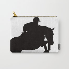 Jumping Horse Silhouette Carry-All Pouch